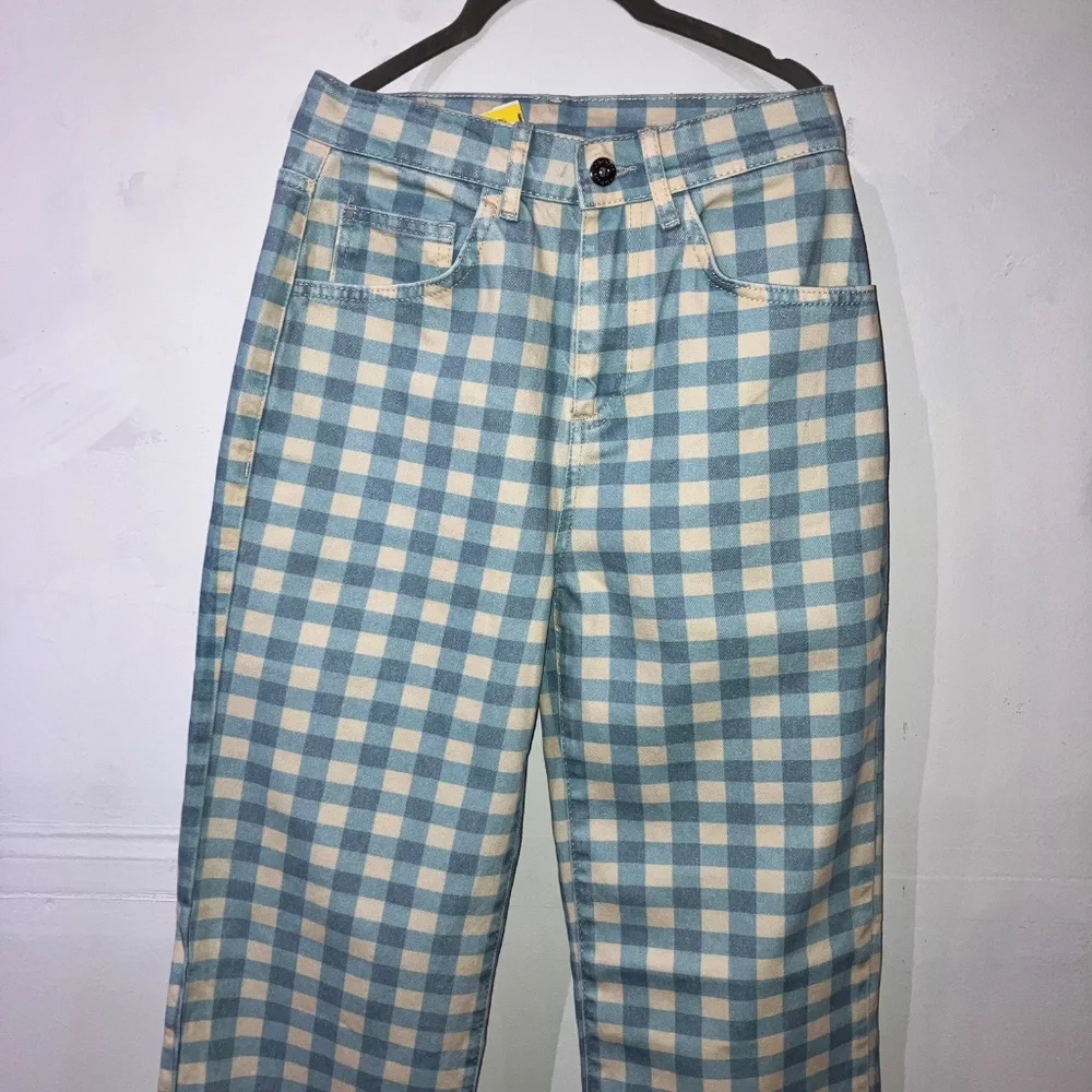 Kickers cream and blue denim jeans - Picture 5 of 6